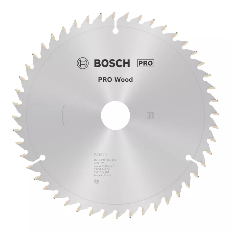 Lame BOSCH Optiline Wood Ø216x30mm 48 dents scie à onglet